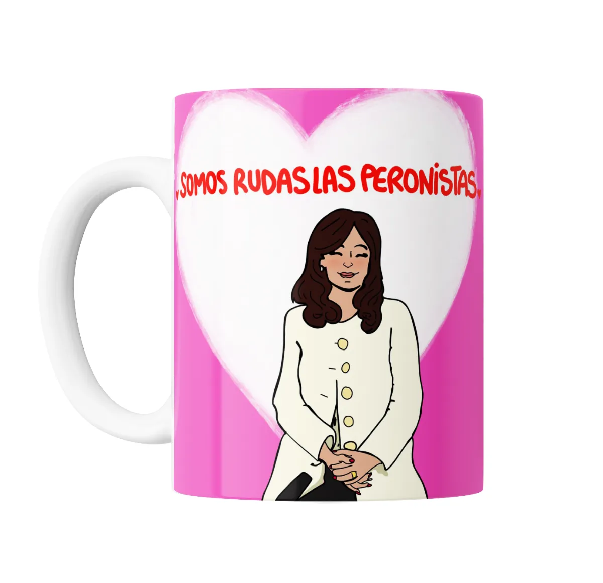 Taza de Cerámica Cristina Somos Rudas las Peronistas - vista 2