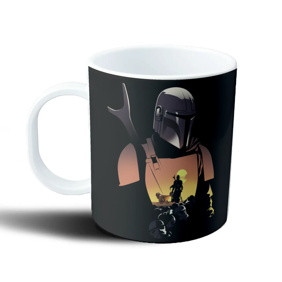 Taza de Plástico Star Wars The Mandalorian Din Djarin y Grogu - vista 2