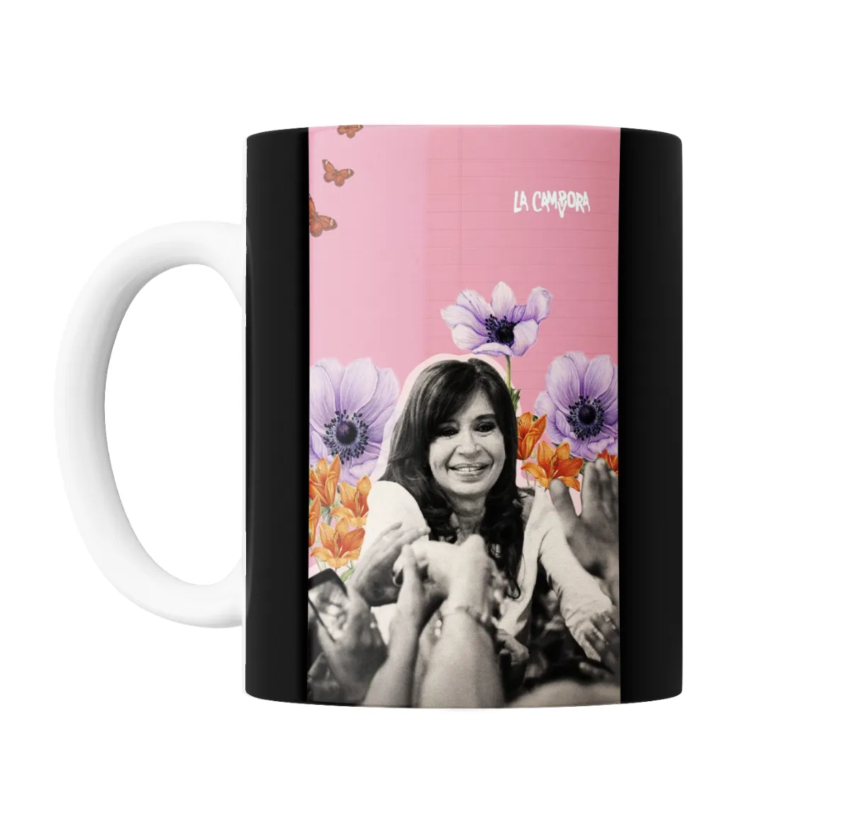 Taza de Cerámica Cristina La Cámpora Flores - vista 2