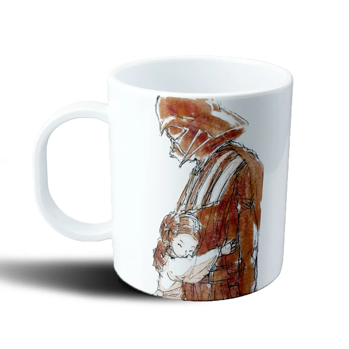 Taza de Plástico Star Wars Darth Vader con Bebé Luke - vista 2
