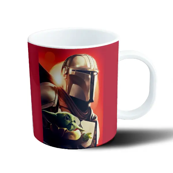 Taza de Plástico Star Wars The Mandalorian y Grogu