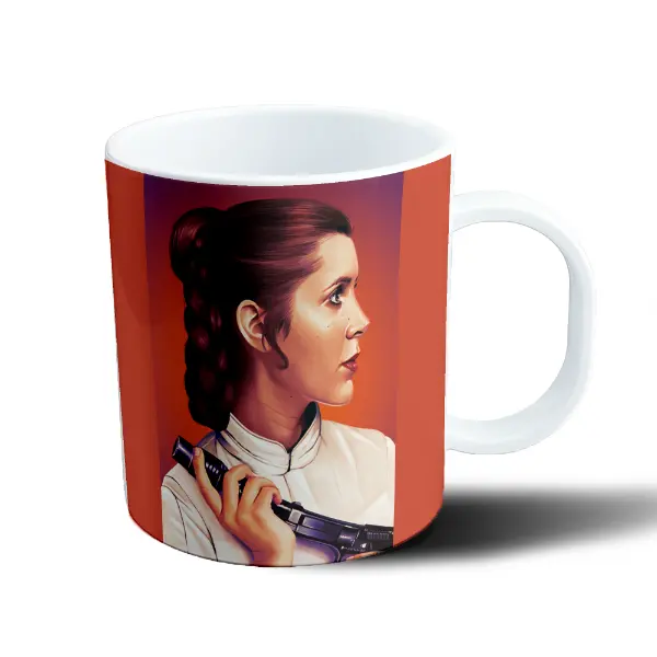 Taza de Plástico Star Wars Princesa Leia Trenza Blaster