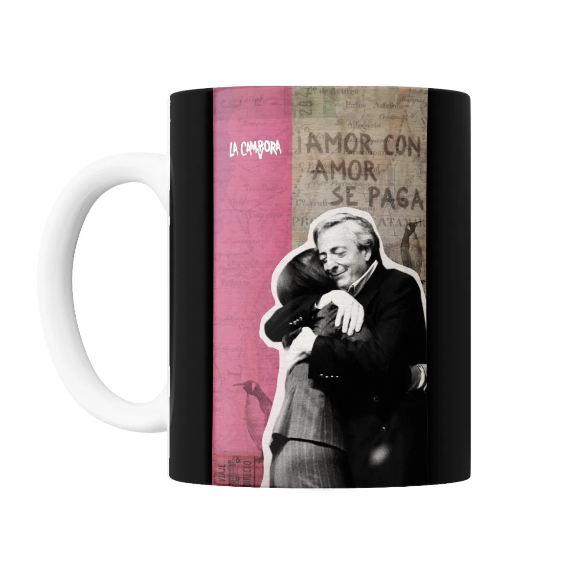 Taza de Cerámica Cristina Kirchner La Cámpora Abrazo Amor con Amor se Paga - vista 2
