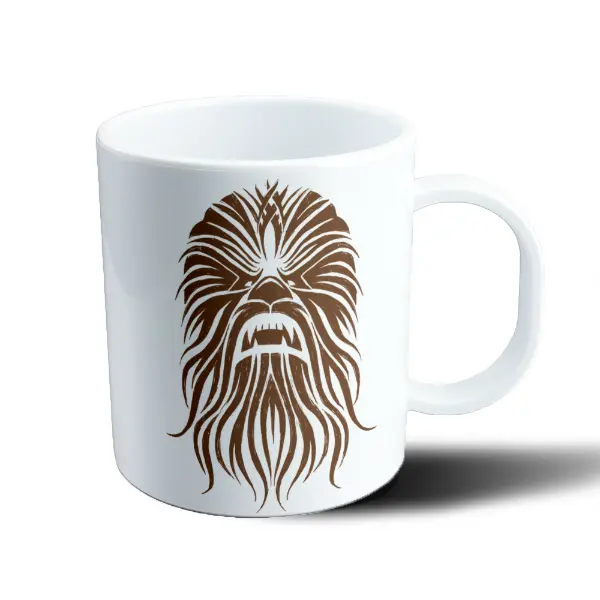 Taza de Plástico Star Wars Chewbacca Diseño Minimalista