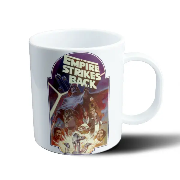 Taza de Plástico Star Wars El Imperio Contraataca Poster Vintage