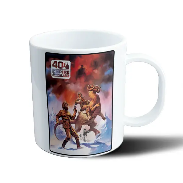 Taza de Plástico Star Wars El Imperio Contraataca 40 Aniversario Luke y Tauntaun