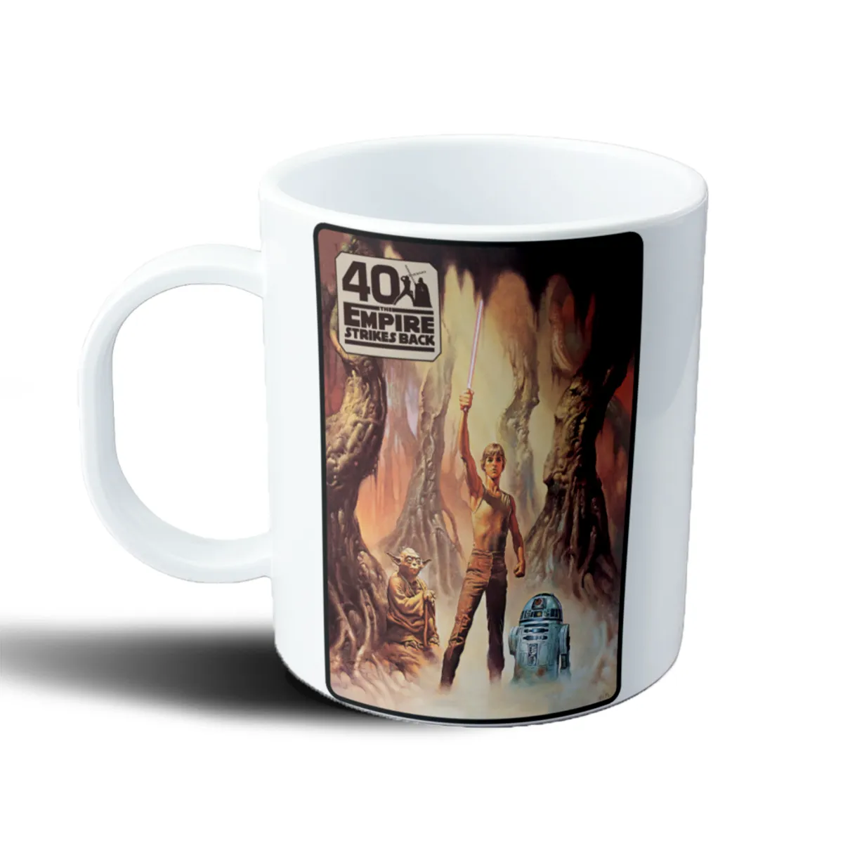 Taza de Plástico Star Wars Episodio V El Imperio Contraataca Luke Yoda R2-D2 - vista 2
