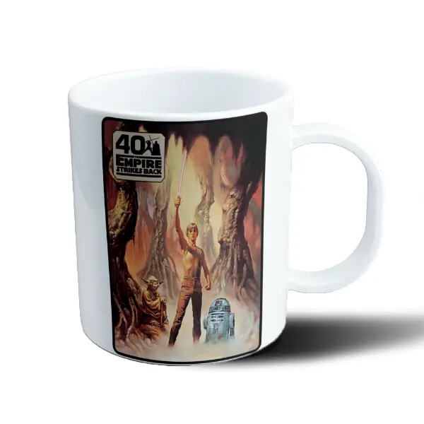 Taza de Plástico Star Wars Episodio V El Imperio Contraataca Luke Yoda R2-D2