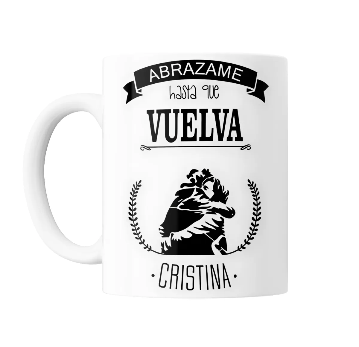 Taza de Cerámica Cristina Abrazame hasta que vuelva - vista 2