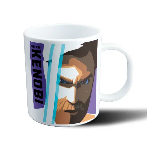 Taza de Plástico Star Wars Obi-Wan Kenobi Sable Azul