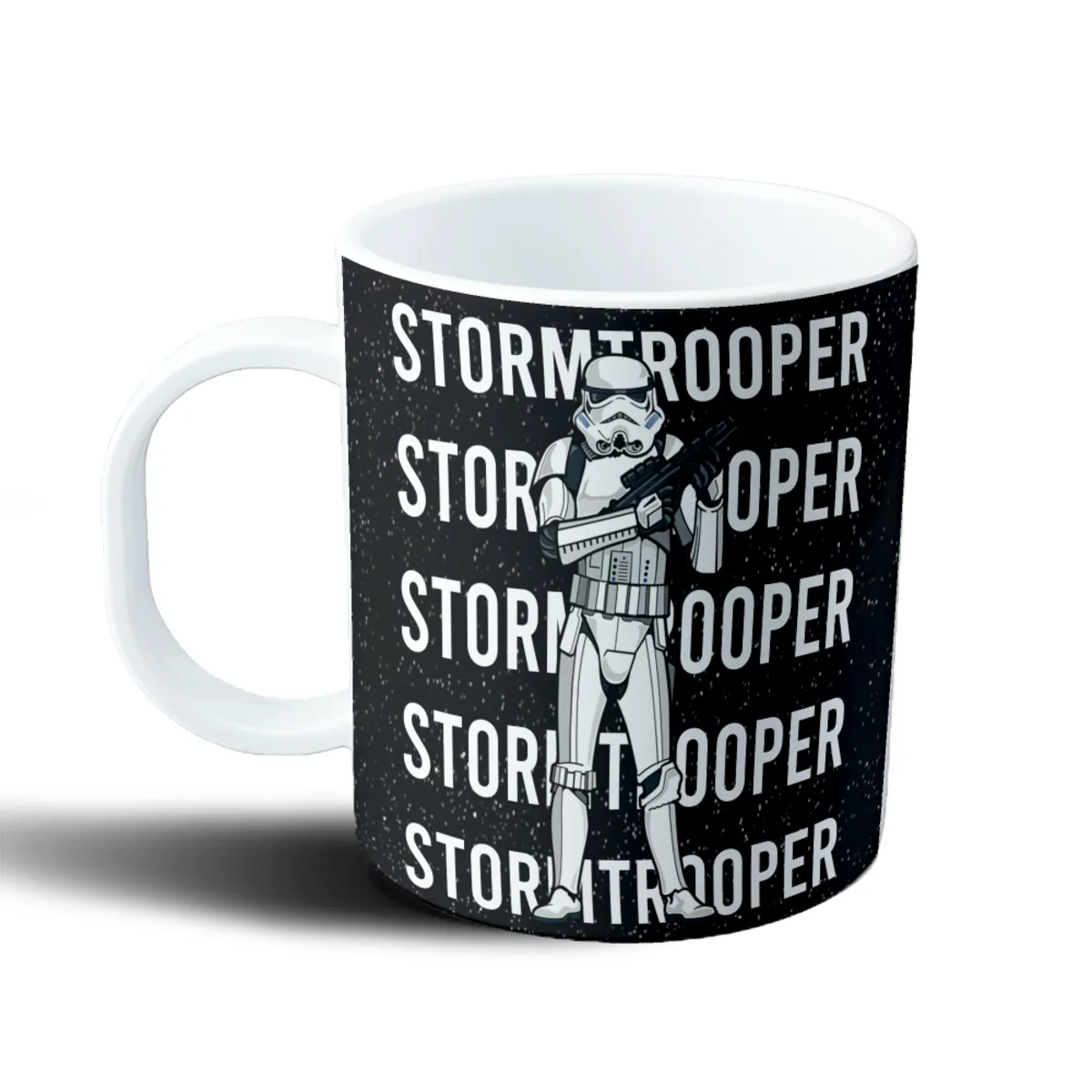 Taza de Plástico Star Wars Stormtrooper Texto Repetido - vista 2