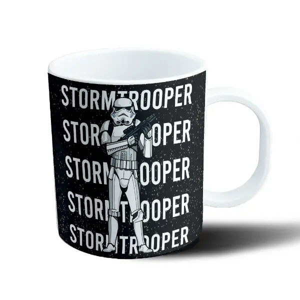 Taza de Plástico Star Wars Stormtrooper Texto Repetido