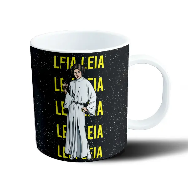 Taza de Plástico Star Wars Princesa Leia Lista para la Batalla