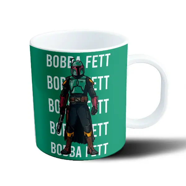 Taza de Plástico Star Wars Boba Fett Verde