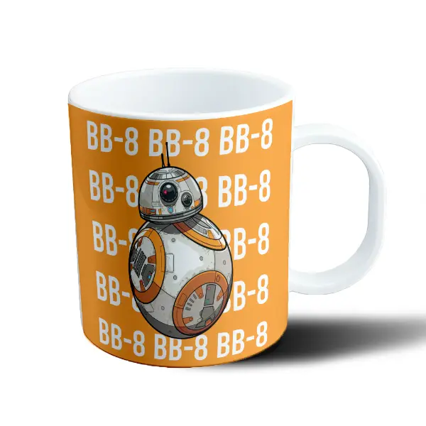 Taza de Plástico Star Wars BB-8 Patrón Naranja