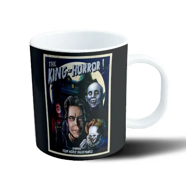 Taza de Plástico Stephen King The King of Horror