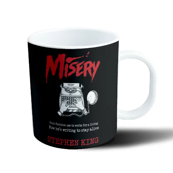 Taza de Plástico Stephen King Misery Máquina de Escribir