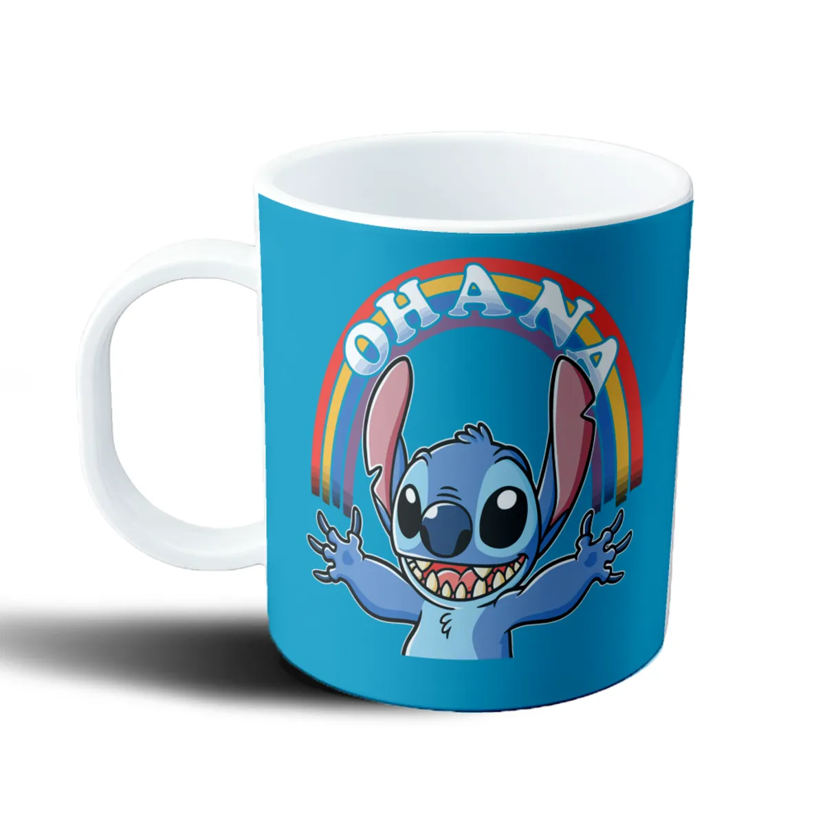 Taza de Plástico Stitch Ohana Arcoíris - vista 2