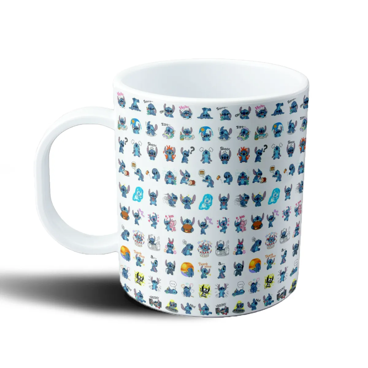 Taza de Plástico Stitch Estampado Múltiple Emojis - vista 2