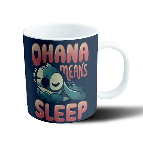 Taza de Plástico Stitch Ohana Means Sleep