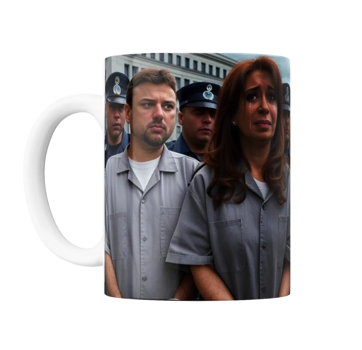 Taza de Cerámica Cristina Presa Llorando Uniforme de Presa - vista 2