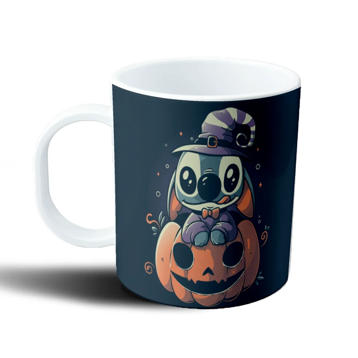 Taza de Plástico Stitch Halloween Bruja Calabaza - vista 2