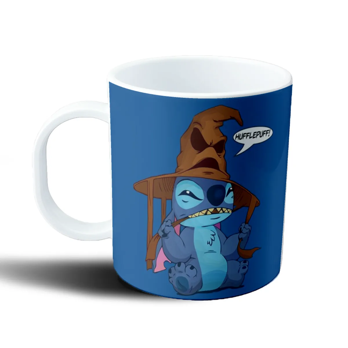 Taza de Plástico Stitch Sombrero Seleccionador Hufflepuff - vista 2