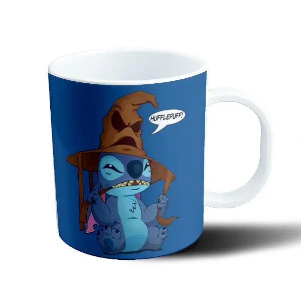 Taza de Plástico Stitch Sombrero Seleccionador Hufflepuff