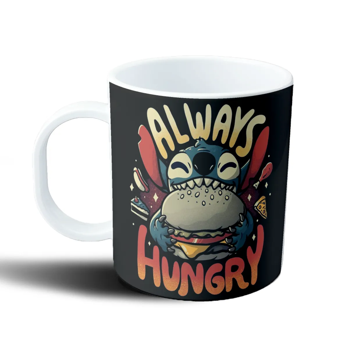 Taza de Plástico Stitch Always Hungry Hamburguesa - vista 2