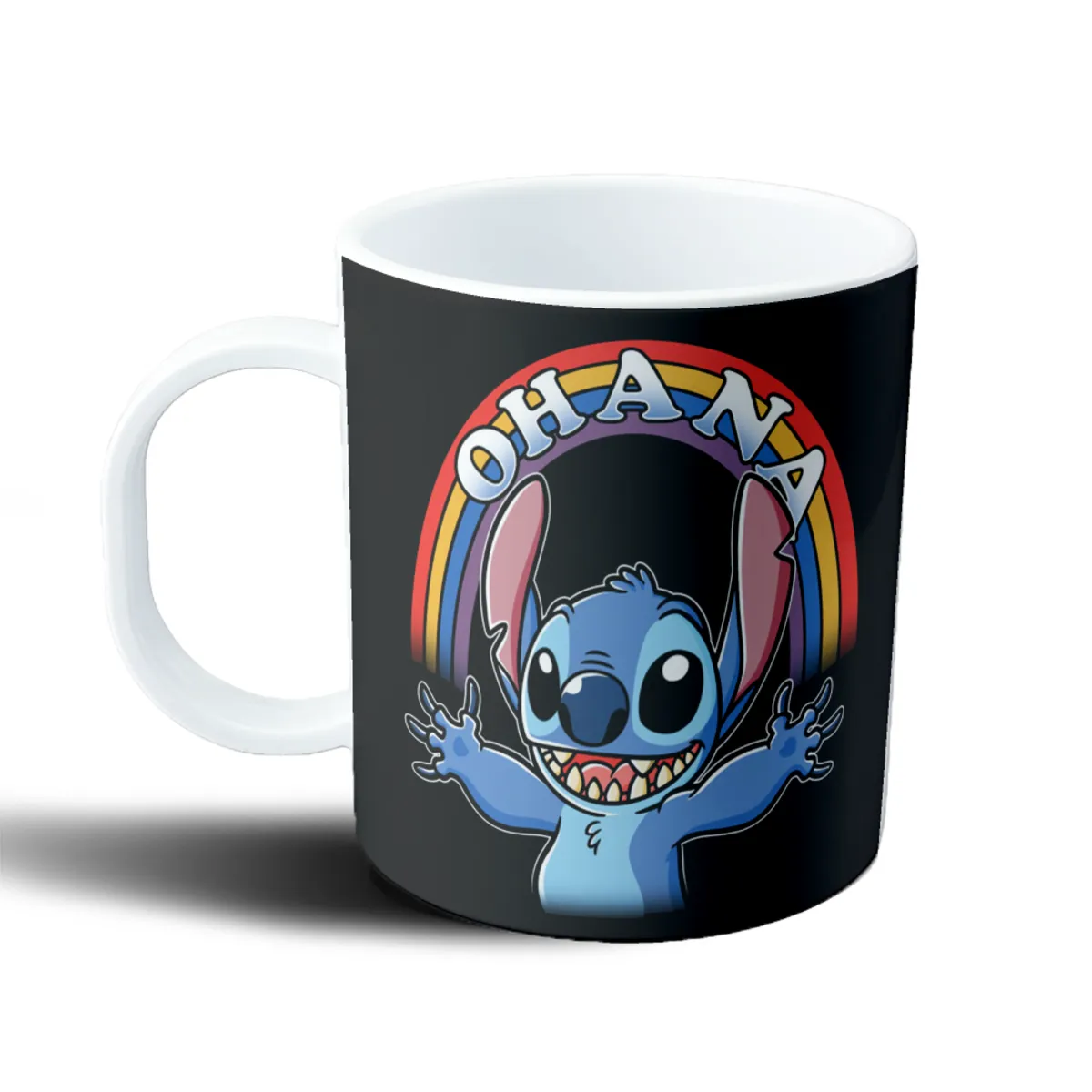 Taza de Plástico Stitch Ohana Arcoíris - vista 2