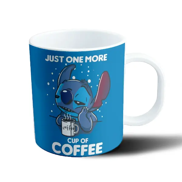 Taza de Plástico Stitch Just One More Cup of Coffee
