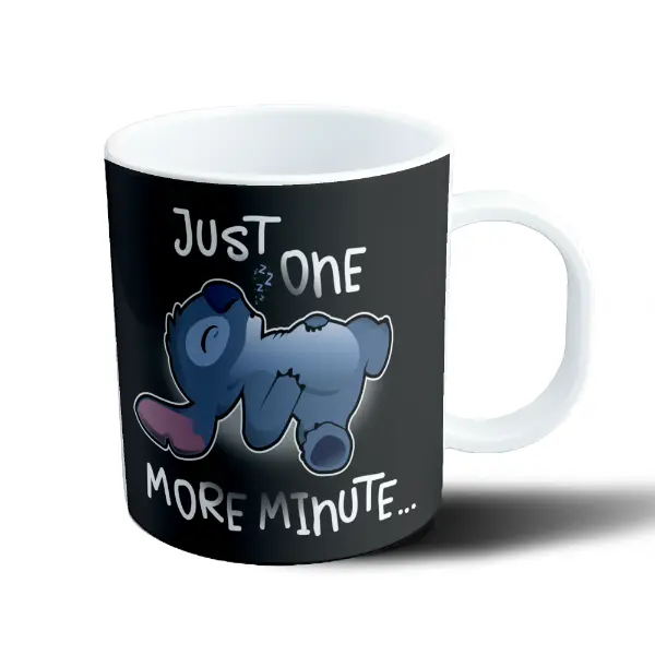 Taza de Plástico Stitch Just One More Minute