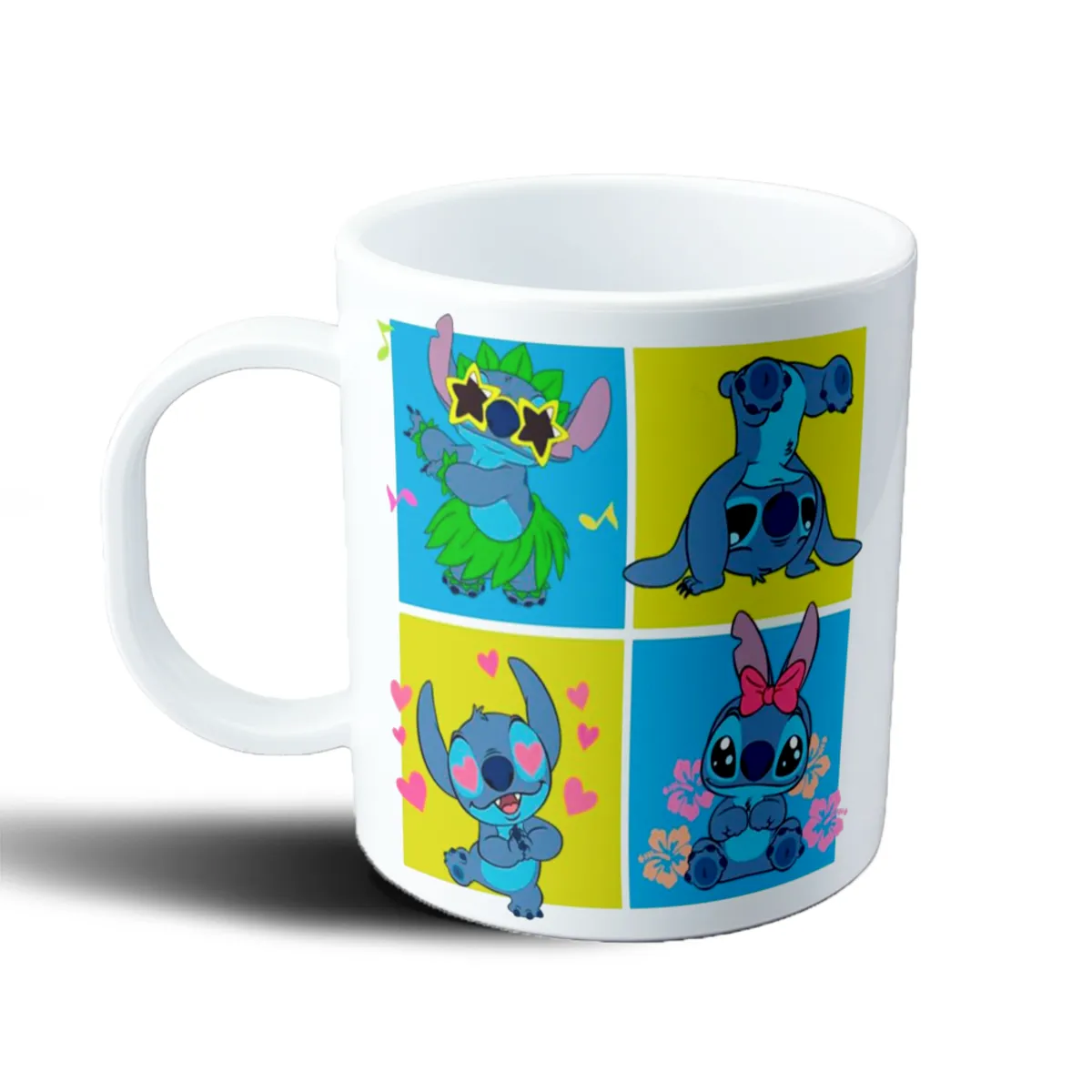 Taza de Plástico Stitch Cuatro Poses Verano Hawaii - vista 2