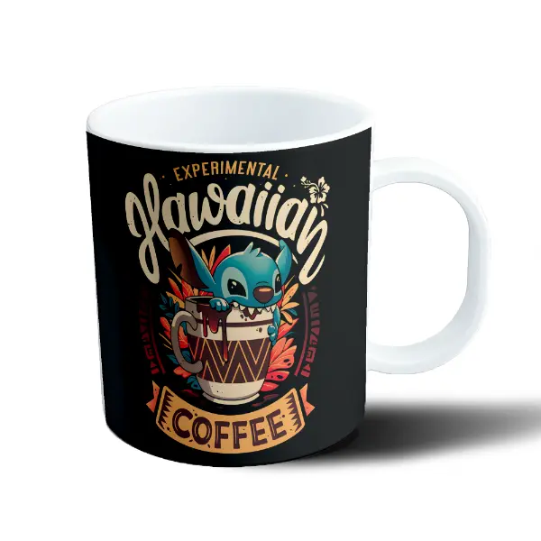 Taza de Plástico Stitch Experimental Hawaiian Coffee
