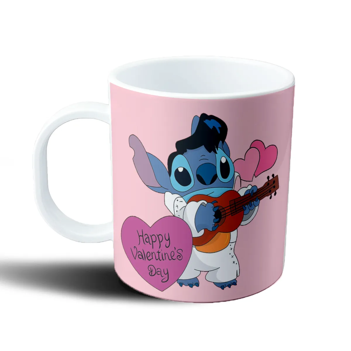 Taza de Plástico Stitch Elvis San Valentín - vista 2