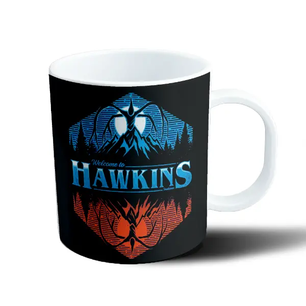 Taza de Plástico Stranger Things Welcome to Hawkins Upside Down