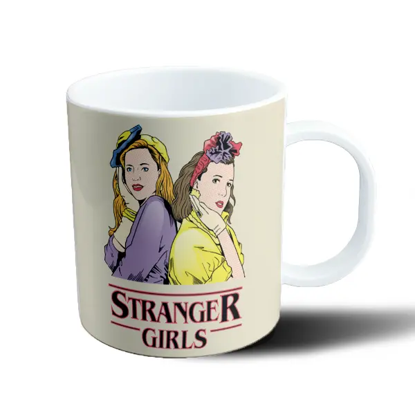 Taza de Plástico Stranger Things Girls Eleven y Max Retro