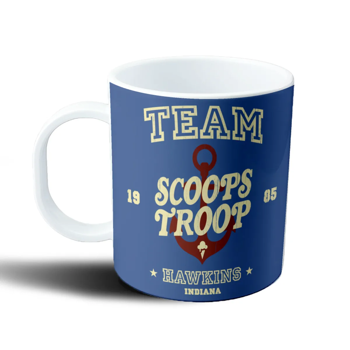 Taza de Plástico Stranger Things Team Scoops Troop Hawkins - vista 2