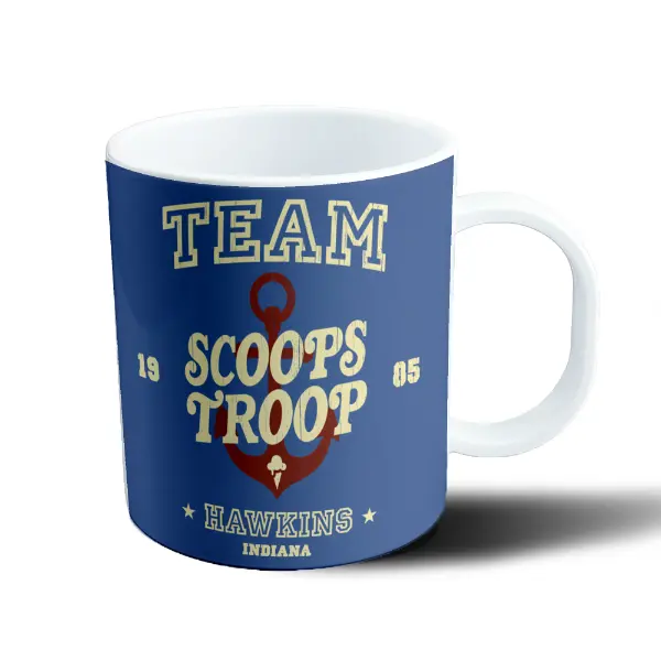 Taza de Plástico Stranger Things Team Scoops Troop Hawkins