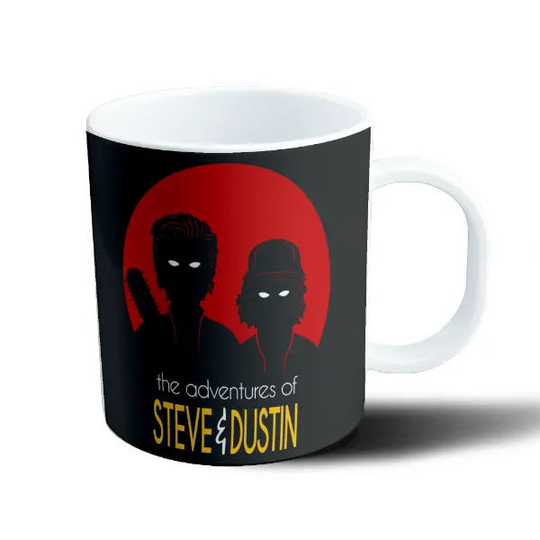 Taza de Plástico Stranger Things Steve y Dustin The Adventures