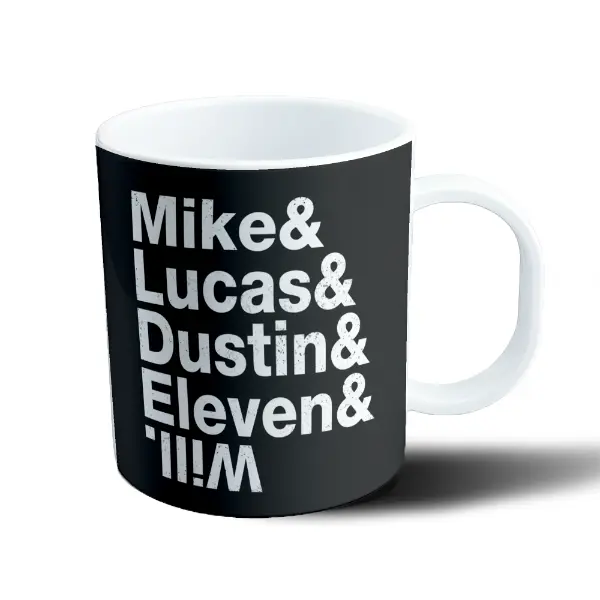 Taza de Plástico Stranger Things Mike Lucas Dustin Eleven y Will