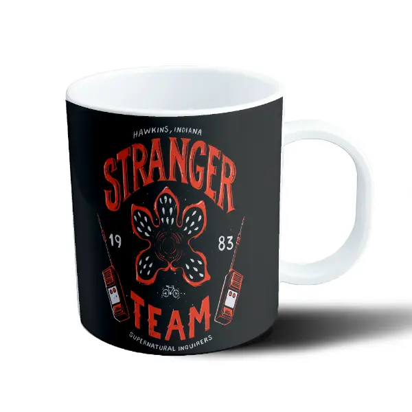 Taza de Plástico Stranger Things Stranger Team Demogorgon Hawkins