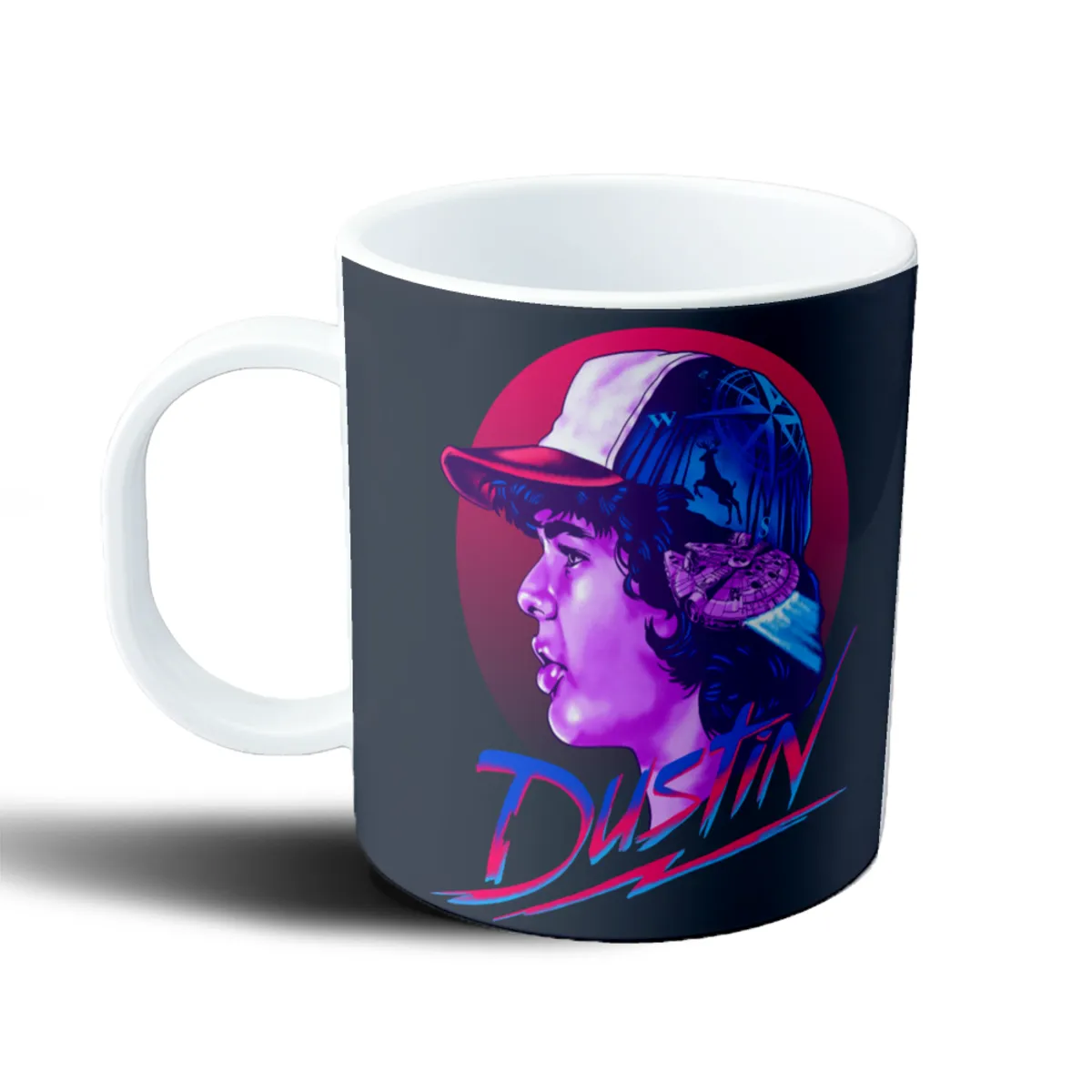Taza de Plástico Stranger Things Dustin Retro Neón - vista 2