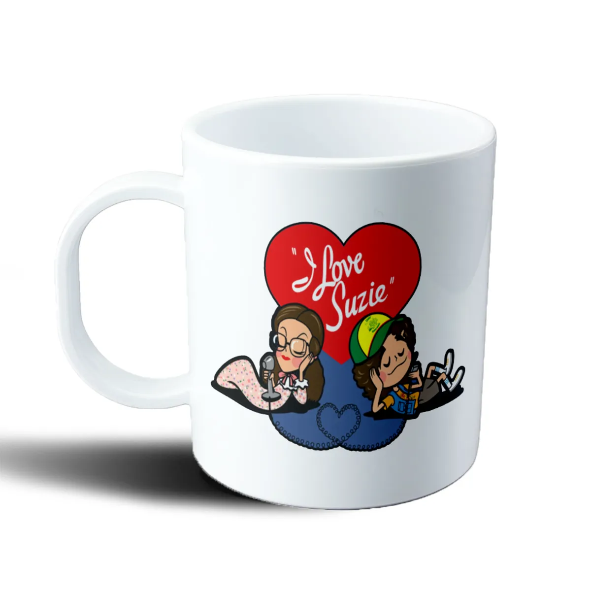 Taza de Plástico Stranger Things Dustin y Suzie I Love Suzie - vista 2