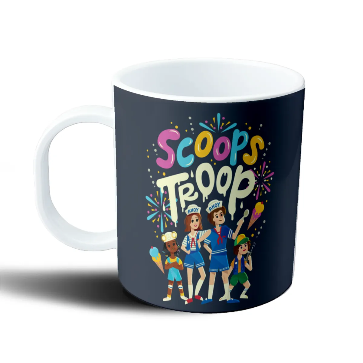 Taza de Plástico Stranger Things Scoops Troop Heladería - vista 2