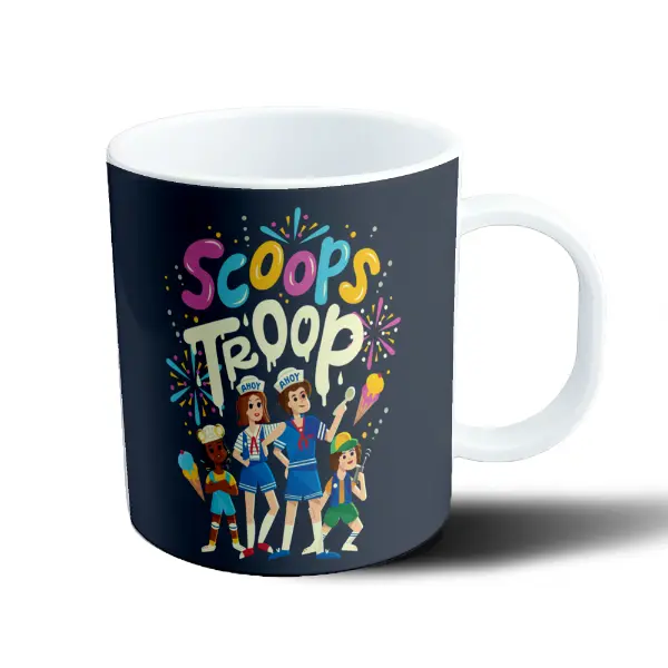 Taza de Plástico Stranger Things Scoops Troop Heladería