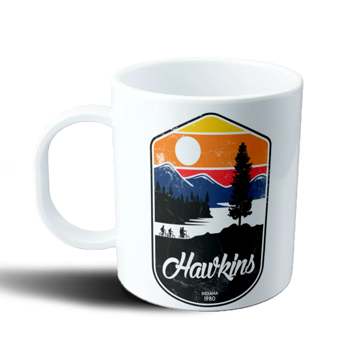Taza de Plástico Stranger Things Hawkins Indiana 1980 - vista 2