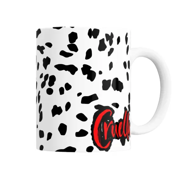 Taza de Cerámica Cruella Manchas Dálmatas