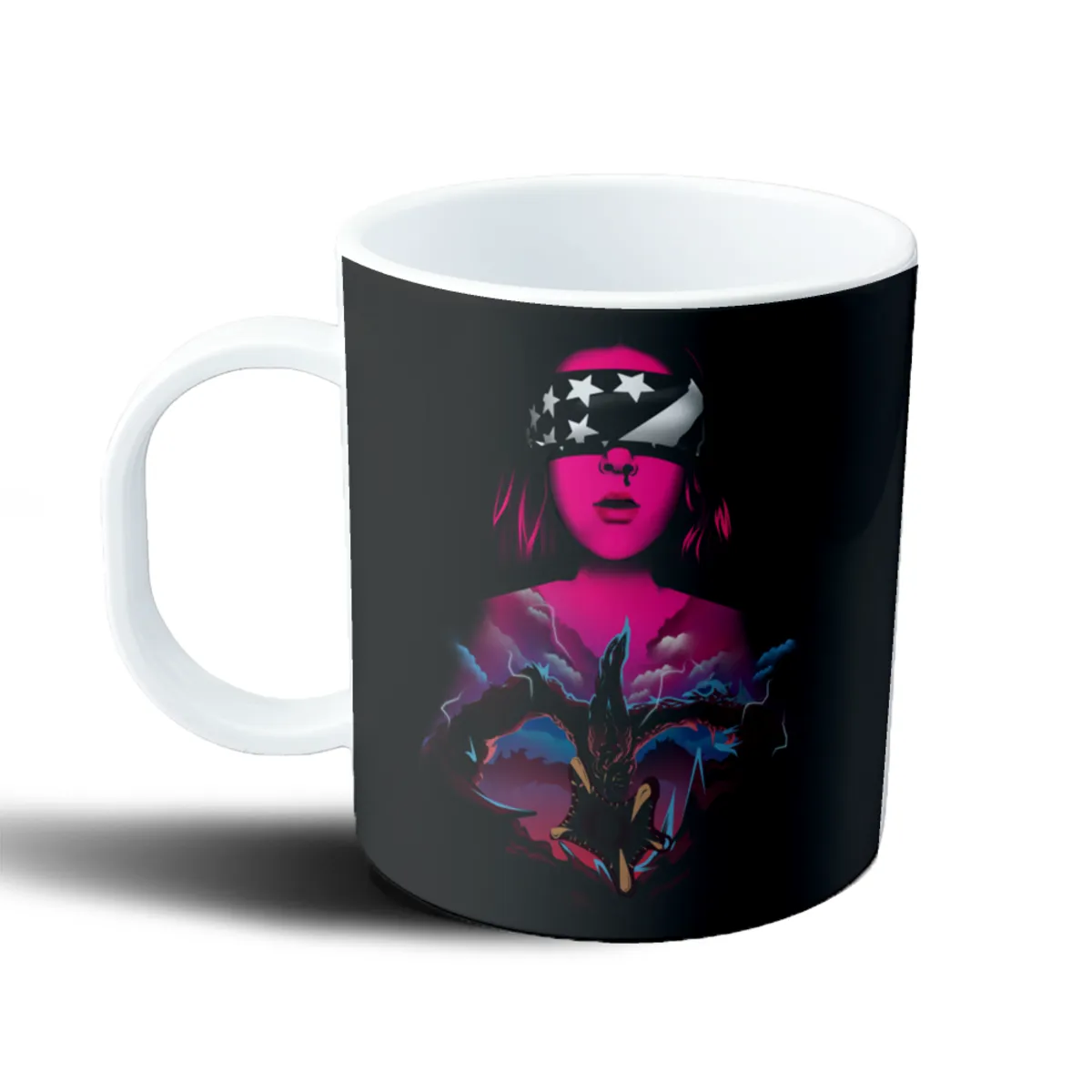 Taza de Plástico Stranger Things Eleven y Demogorgon - vista 2
