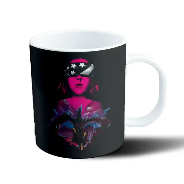 Taza de Plástico Stranger Things Eleven y Demogorgon